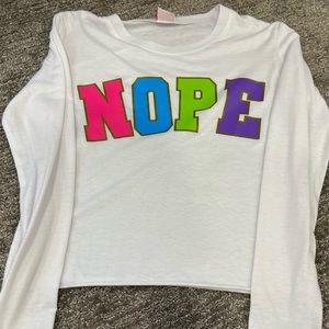 Girls NOPE shirt